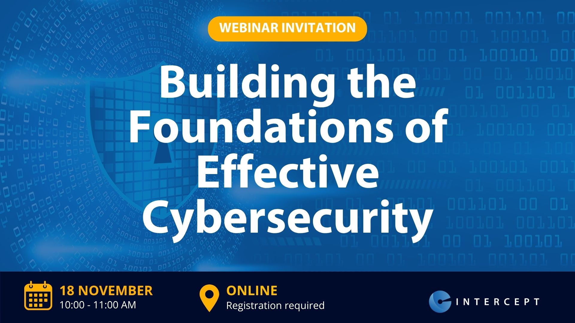 INTERCEPT Webinar invitation